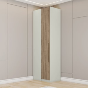 Canto Reto Modulado 1 Porta 241x80 cm Seletto Areia Jequitiba Henn