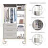 Closet 3 Gavetas P1060 182X103 cm Arenas Dourado PP Milani Store