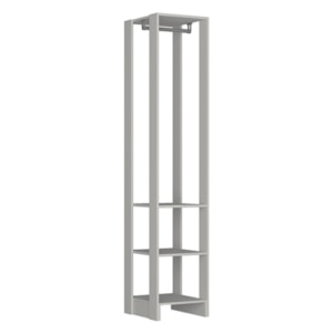 Closet Modulado 1 Cabideiro 200X40 cm EY105 Branco NOVAM