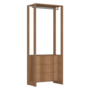 Closet Modulado 3 Gavetas 200X80 cm EY102 Montana NOVAM