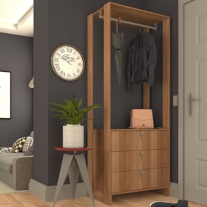 Closet Modulado 3 Gavetas 200X80 cm EY102 Montana NOVAM