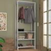 Closet Modulado 3 Prateleiras 200X80 cm EY101 Branco NOVAM