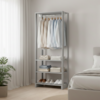 Closet Modulado 3 Prateleiras 200X80 cm EY101 Branco NOVAM