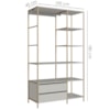 Closet Roupeiro Industrial 02 Gvt 180 Cm P1025 Arenas Dourado PP