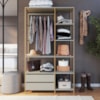Closet Roupeiro Industrial 02 Gvt 180 Cm P1025 Arenas Dourado PP