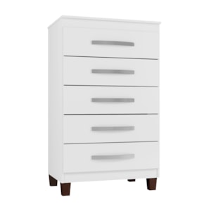 Comoda 05 Gavetas Cannes Branco INC Milani Store Comoda 05 Gavetas Cannes Branco INC Milani Store