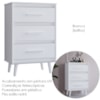 Comoda 3 Gavetas 61 cm Mila Branco Mobbs
