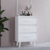 Comoda 3 Gavetas 61 cm Mila Branco Mobbs