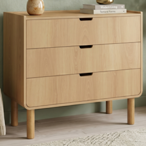 Comoda 3 Gavetas 90 cm Pes Madeira Maciça 28103 Hanover Artesano