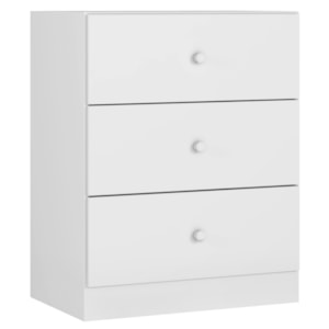 Comoda 3 Gavetas 95 cm Louise Branco REAJL Moveis