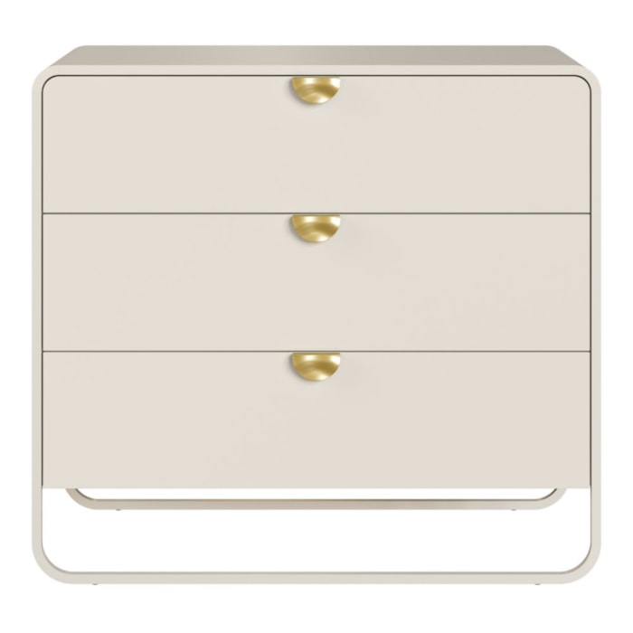 Comoda 3 Gavetas Organica 90 cm 28068 Off White Artesano