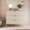 Comoda 3 Gavetas Organica 90 cm 28068 Off White Artesano