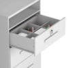 Comoda 4 Gavetas 1 Nicho Primor 62X130 cm Branco Absoluto ZANZ