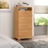 Comoda 4 Gavetas 1 Nicho Primor 62X130 cm Cinamomo ZANZ