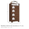 Comoda 4 Gavetas 1 Nicho Primor 62X130 cm Jacaranda ZANZ