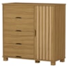 Comoda 4 Gavetas 1 Portas MDF 81 cm Bela Nature Decmade