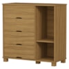Comoda 4 Gavetas 1 Portas MDF 81 cm Bela Nature Decmade