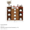 Comoda 4 Gavetas 2 Portas 1 Nicho Com Rodizios Versa 135 cm Cinamomo ZANZ