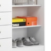 Comoda 4 Gavetas 2 Portas 115 cm Londres Branco ARMoveis