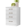 Comoda 4 Gavetas 61 cm MS913 Branco Moval