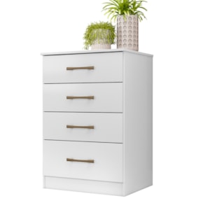 Comoda 4 Gavetas 61 cm MS913 Branco Moval