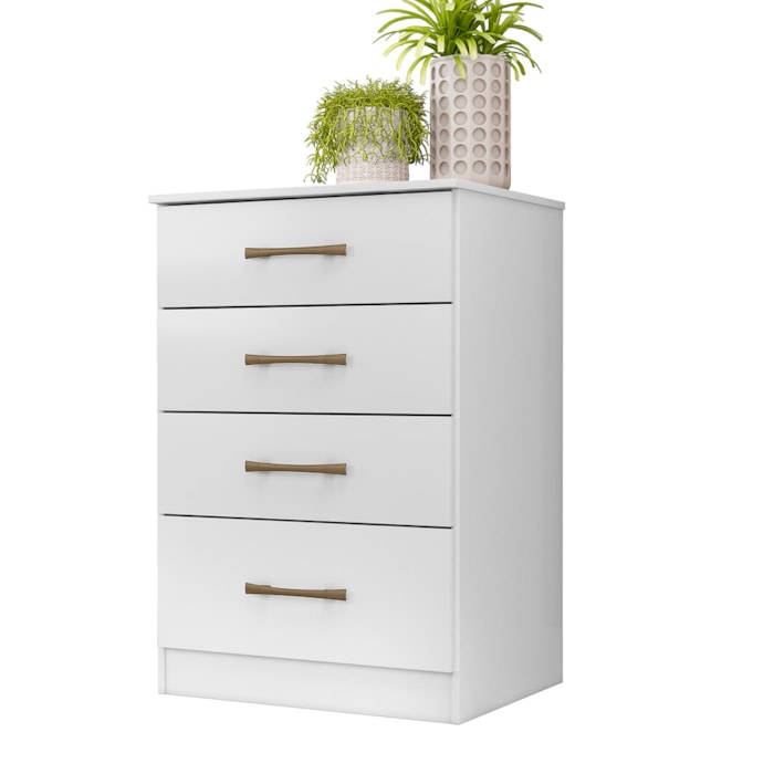 Comoda 4 Gavetas 61 cm MS913 Branco Moval