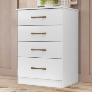 Comoda 4 Gavetas 61 cm MS913 Branco Moval