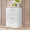 Comoda 4 Gavetas 61 cm MS913 Branco Moval