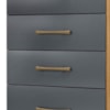 Comoda 4 Gavetas 61 cm MS913 Freijo Cinza Moval