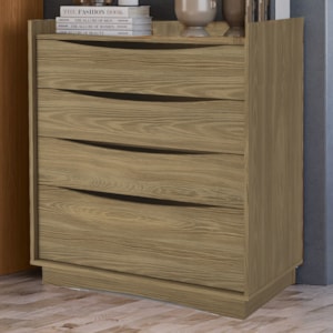 Comoda 4 Gavetas 91 cm M260 Nogueira Kappesberg