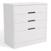 Comoda 4 Gavetas 91 cm S824 Branco Kappesberg