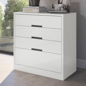 Comoda 4 Gavetas 91 cm S824 Branco Kappesberg