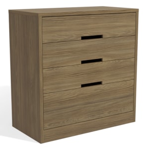 Comoda 4 Gavetas 91 cm S824 Nogueira Kappesberg