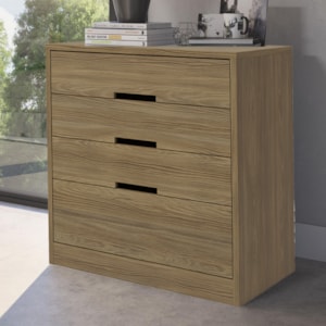 Comoda 4 Gavetas 91 cm S824 Nogueira Kappesberg