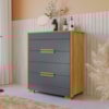 Comoda 4 Gavetas Dhara 86 cm Freijo Cinza Moval