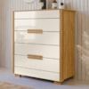 Comoda 4 Gavetas Dhara 86 cm Freijo Off White Moval