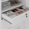 Comoda 5 Gavetas 1 Porta 2 Nichos Imperio 116X172 cm Branco Absoluto ZANZ