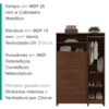 Comoda 5 Gavetas 1 Porta 2 Nichos Imperio 116X172 cm Jacaranda ZANZ