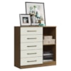 Comoda 5 Gavetas 1 Porta 91 cm Milao Atacama Off White ARMoveis