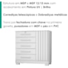 Comoda 5 Gavetas 1 Porta 99 cm Mary Branco RUDK