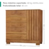 Comoda 5 Gavetas 1 Porta 99 cm Mary Cedro RUDK