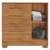 Comoda 5 Gavetas 1 Porta 99 cm Mary Cedro RUDK