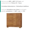 Comoda 5 Gavetas 1 Porta 99 cm Mary Cedro RUDK