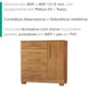 Comoda 5 Gavetas 1 Porta 99 cm Vitoria Cedro RUDK
