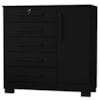 Comoda 5 Gavetas 1 Porta 99 cm Vitoria Preto RUDK