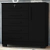 Comoda 5 Gavetas 1 Porta 99 cm Vitoria Preto RUDK