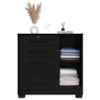 Comoda 5 Gavetas 1 Porta 99 cm Vitoria Preto RUDK