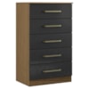 Comoda 5 Gavetas 61 cm 2014140 Atacama Grafite ARMoveis