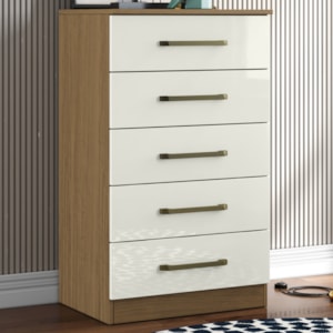 Comoda 5 Gavetas 61 cm 2014140 Atacama Off White ARMoveis