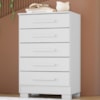 Comoda 5 Gavetas 64 cm Paola Branco RUDK
